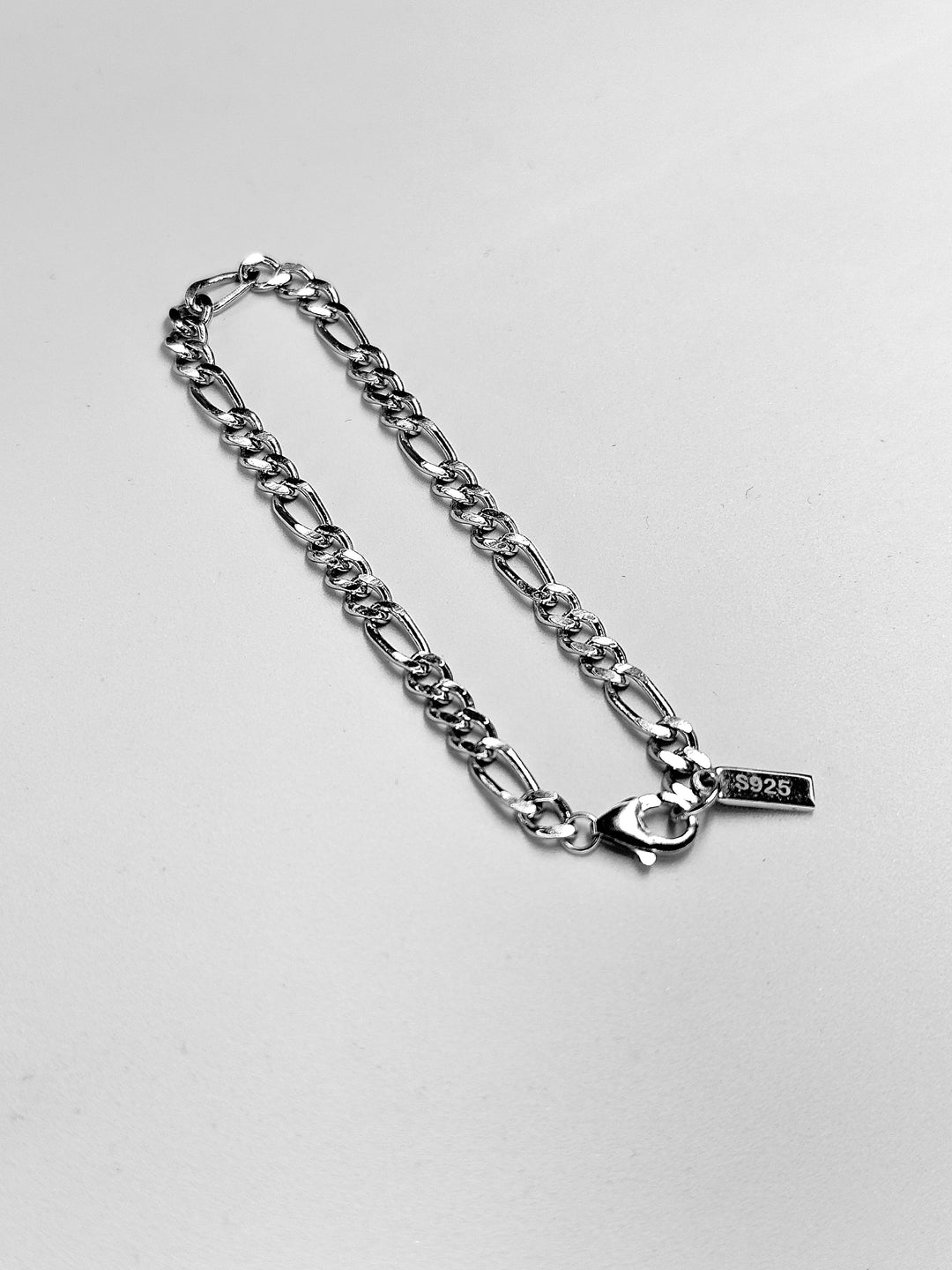 Figaro Bracelet aus S925 Sterling Silber - 5mm