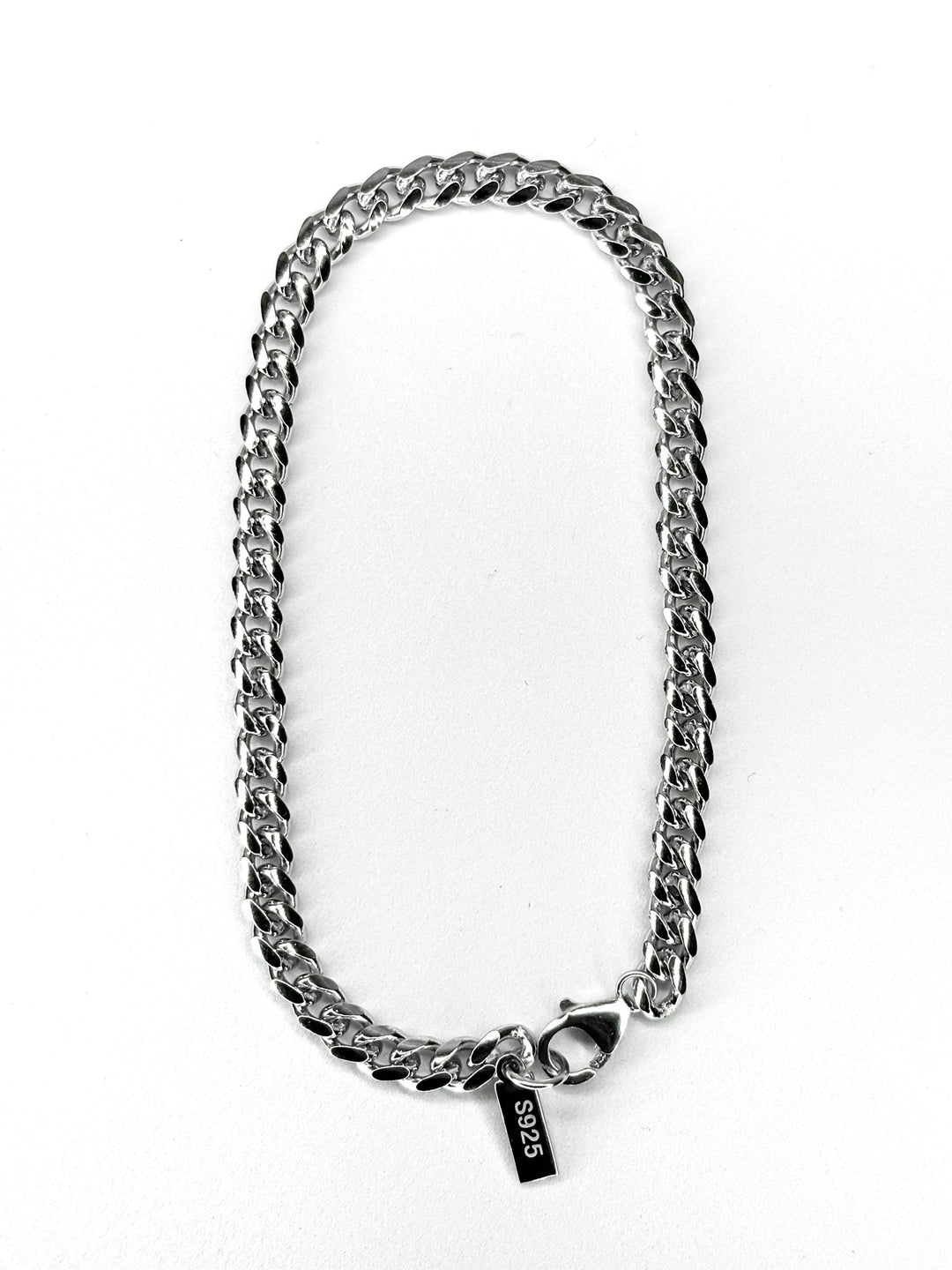 Cuban Bracelet aus S925 Sterling Silber - 5mm